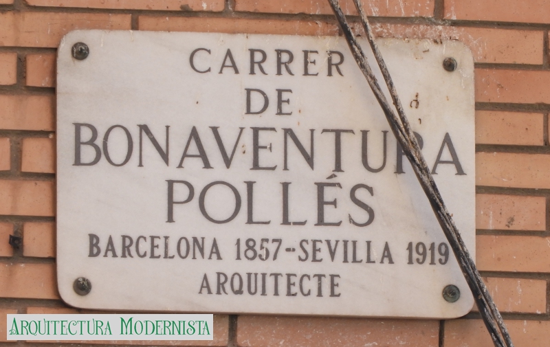 Barcelona - carrer dedicat a l'arquitecte